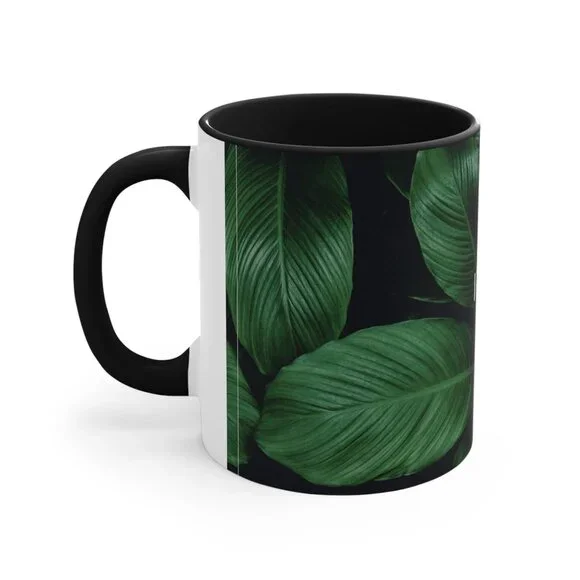 Live Well Peace Lily Houseplant Lovers Ceramic Coffee Mug - Coffee Garden Lover - Picture 4 of 4